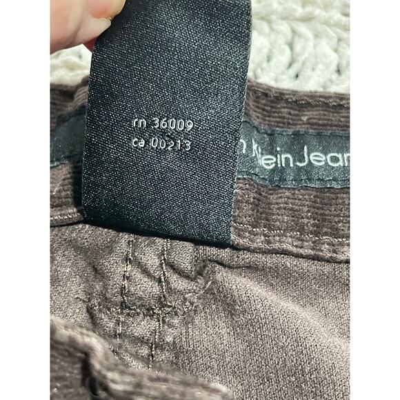 Calvin Klein Corduroy Pants Boot Cut Mid Rise Womens Sz 10 aka 32 WF39B170 Brown - Picture 9 of 12